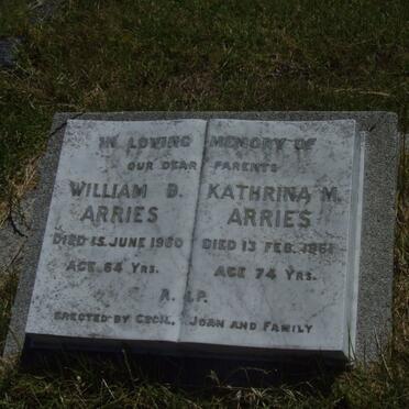 ARRIES William D. -1960 &amp; Kathrina M. -1961