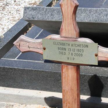 ATCHESON Elizabeth 1923-2009