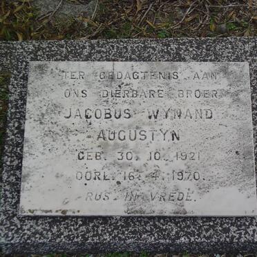 AUGUSTYN Jacobus Wynand 1921-1970