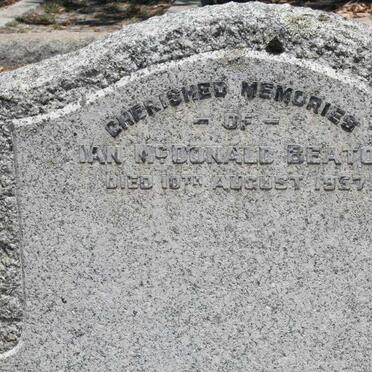 BEATON Ian McDonald -1957