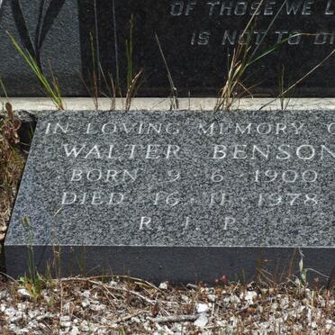 BENSON May Victoria nee BETHEL 1903-1969 :: BENSON Walter 1900-1978