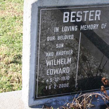 BESTER Wilhelm Edward 1970-2000