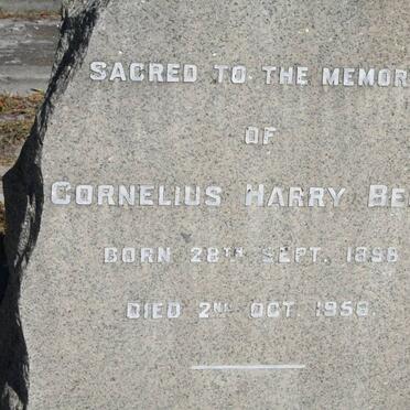 BECK Cornelius Harry 1898-1956