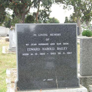 BAILEY Edward Harold 1922-1967
