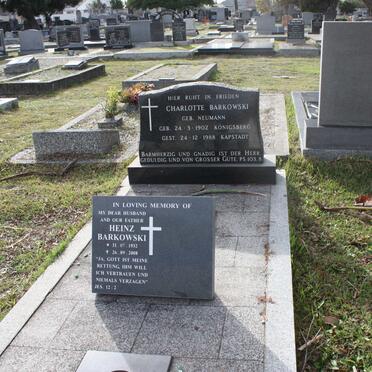 BARKOWSKI Charlotte nee NEUMANN 1902-1988 :: BARKOWSKI Heinz 1932-2008 