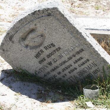 BINNEMAN ? Aletta 1897- :: BINNEMAN Martha W.G. 1940-1952