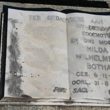 BOTHA Hilda Wilhelmina 1916-1964