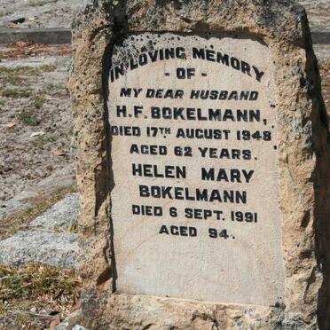 BOKELMANN H.F. -1948 &amp; Helen Mary -1991