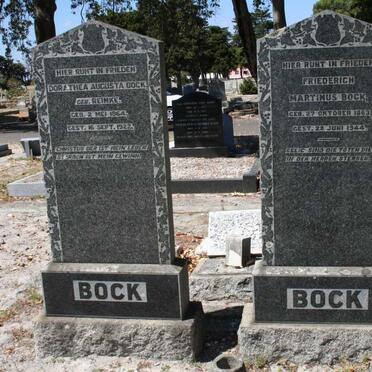 BOCK Friederich Martinus 1863-1944 &amp; Dorathea Augusta REINKE 1864-1922
