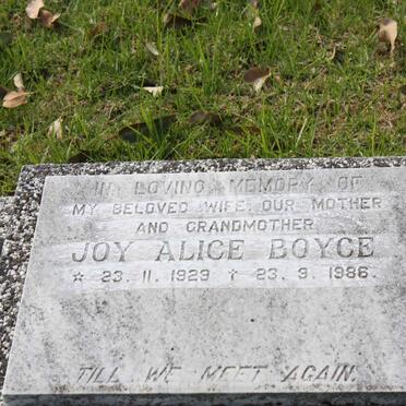 BOYCE Joy Alice 1929-1986