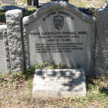 BOND Brian Llewellyn Cherrill -1945 :: BOND Brackley Cherrill 1876-1952 &amp; Evelyn 1889-1962