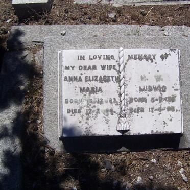 BOTHE N.W. Ludwig 1888-1963 &amp;  Anna Elizabeth Maria 1887-1956