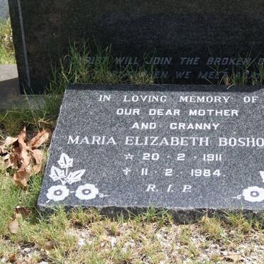 BOSHOFF Jacobus Paulus 1914-1967 &amp; Maria Elizabeth 1911-1984