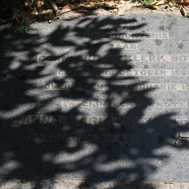 BOTHA Cornelius De Klerk 1886-1949 &amp; Anna Maria DE WET -1957