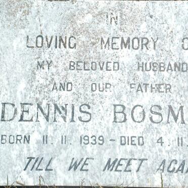 BOSMAN Dennis 1939-1988