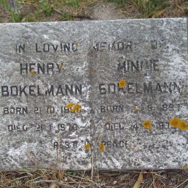 BOKELMANN Henry 1900-1970 &amp; Minnie 1897-197?