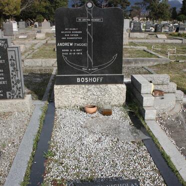 BOSHOFF Andrew 1927-1972 :: BOSHOFF Sydney Nicholas 1944-1978