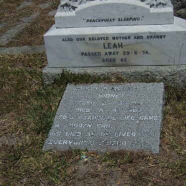 BOSWELL Alfred -1955 &amp; Leah -1974 :: BOSWELL Irene -1948 :: BOSWELL Sidney -1987