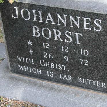 BORST Johannes 1910-1972