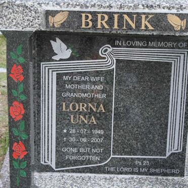 BRINK Lorna Una 1949-2007