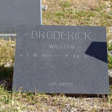 BRODERICK William 1902-1974