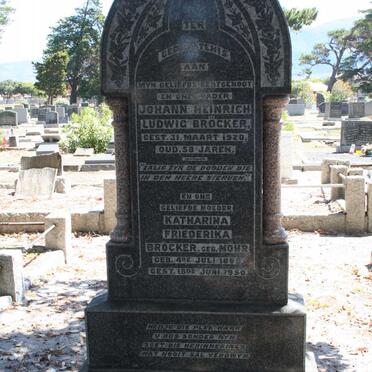 BRÖCKER Johann Heinrich Ludwig -1920 &amp; Katharina Friederika MOHR 1865-1950