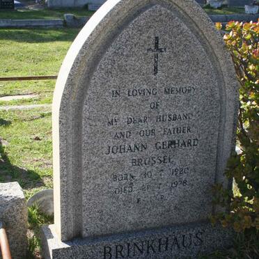 BRINKHAUS Johann Gerhard Brussel 1920-1978