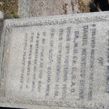 BRINK Daniel Montagu 1900-1951