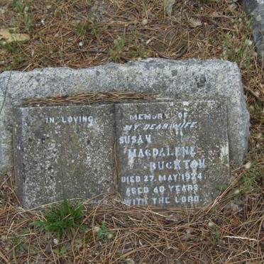 BUCKTON Susan Magdalene -1924