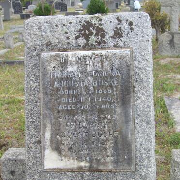 BUSKE Friedrich August 1866-1951 &amp; Marie Fredricka Augusta 1869-1940