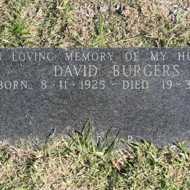 BURGERS David 1925-1988