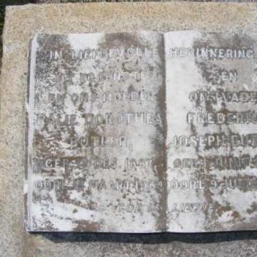 BUTLER Frederick Joseph 1889-1961 &amp; Ralie Dorothea 1887-1964