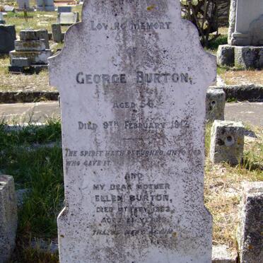 BURTON George -1917 &amp; Ellen -1952