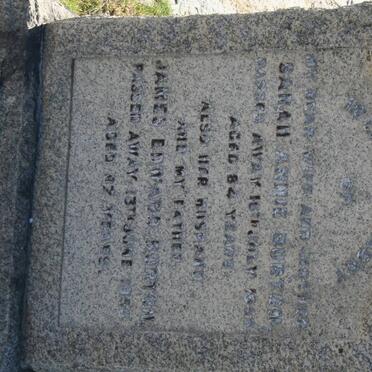 BURTON James Edward -1956 &amp; Sarah Annie -1955