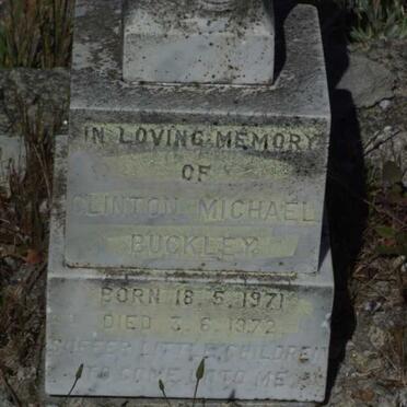 BUCKLEY Clinton Michael 1971-1972