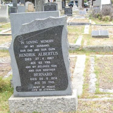 COETZEE Hendrik Albertus -1967 :: COETZEE Bernard -1974