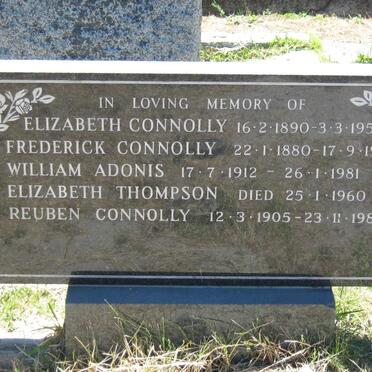 CONNOLLY Frederick 1880-1959 :: CONNOLLY Elizabeth 1890-1951 ::