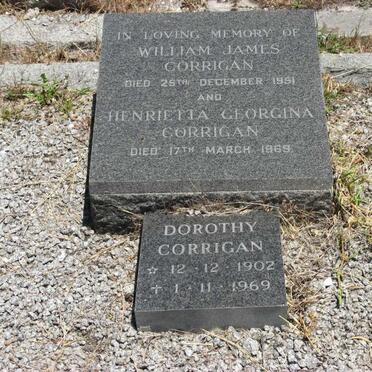 CORRIGAN William James -1951 &amp; Henrietta Georgina -1969 :: CORRIGAN Dorothy 1902-1969