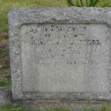 COETZEE Constance nee DU TOIT 1929-1947