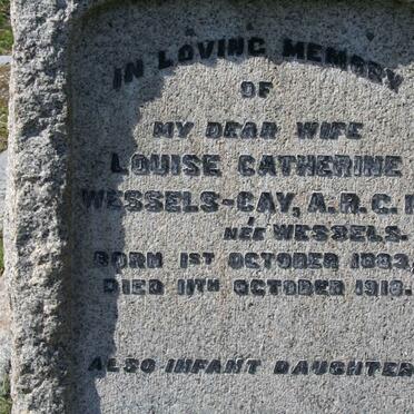 CAY Louise Catherine, Wessels nee WESSELS 1883-1918 :: CAY ?