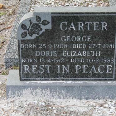 CARTER George 1908-1981 &amp; Doris Elizabeth 1912-1983