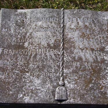 CHAMBERS Frank 1888-1945 &amp; Johanna E. 1888-1967