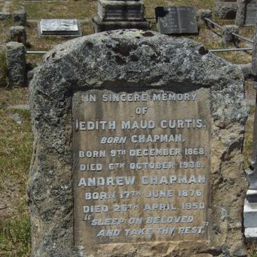 CHAPMAN Andrew 1876-1950 :: CURTIS Edith Maud nee CHAPMAN 1868-1938