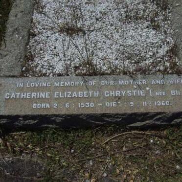 CHRYSTIE Catherine Elizabeth nee BIRCH 1930-1960