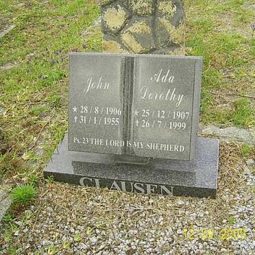 CLAUSEN John 1906-1955 &amp; Ada Dorothy 1907-1999