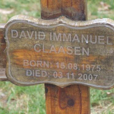 CLAASEN David Immanuel 1975-2007