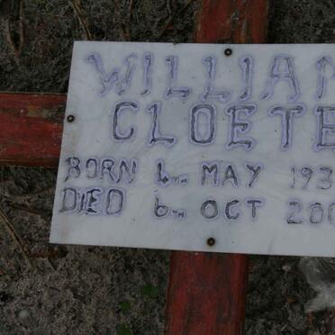 CLOETE William 1930-2006