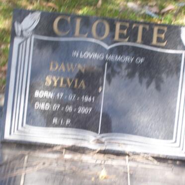 CLOETE Dawn Sylvia 1941-2007