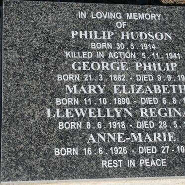 CLARENCE George Philip 1882-1969 :: CLARENCE Mary Elizabeth 1890-1985 :: CLARENCE Philip Hudson 1914-1941