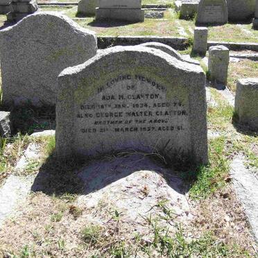 CLAYTON Ada M. -1934 :: CLAYTON George Walter -1937